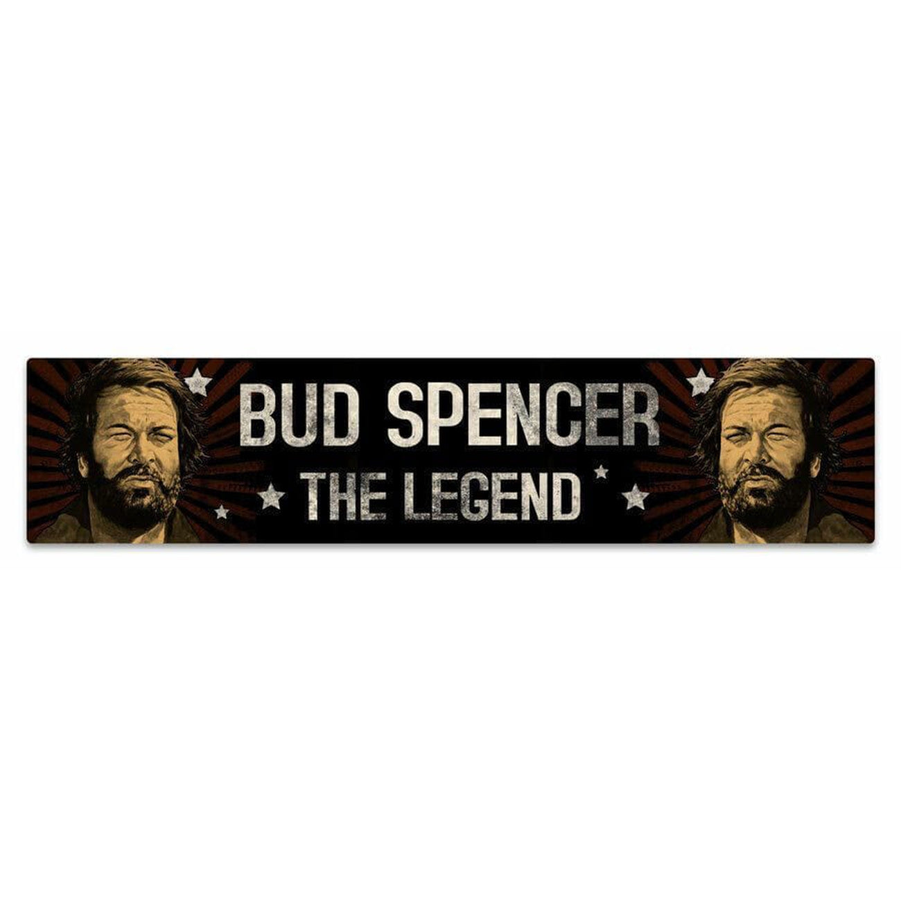 Immagine del prodotto Targa in metallo Bud Spencer con magnete The Legend 16 x 3,5 cm