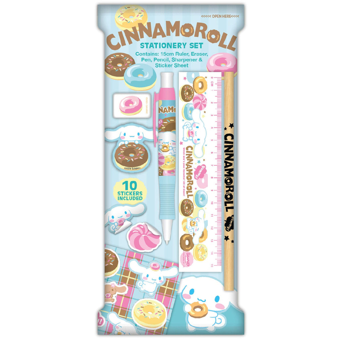 Immagine del prodotto Set di cancelleria Sanrio Cinnamoroll - confezione da 6