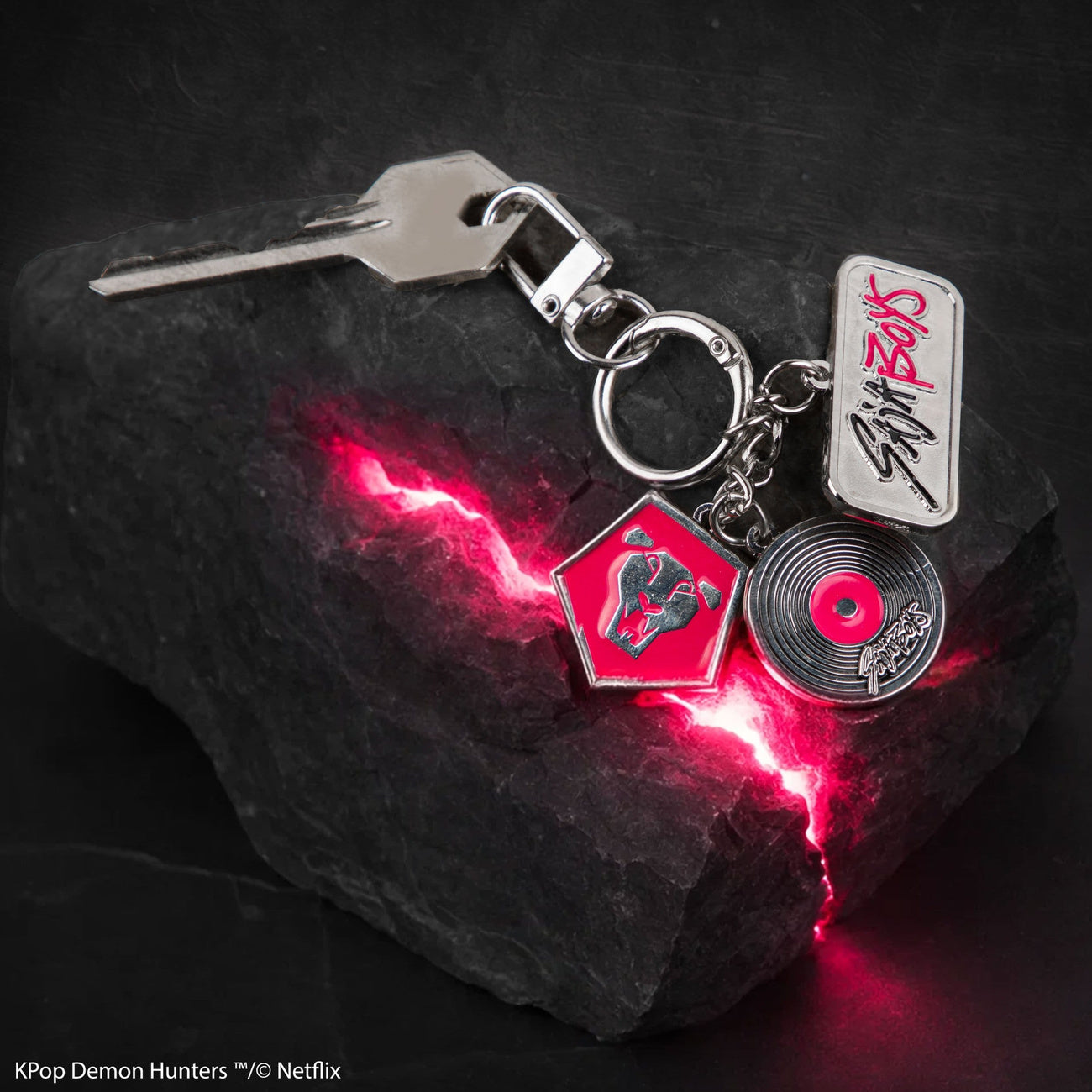 Immagine del prodotto Portachiavi con charm KPop Demon Hunters Saja Boys