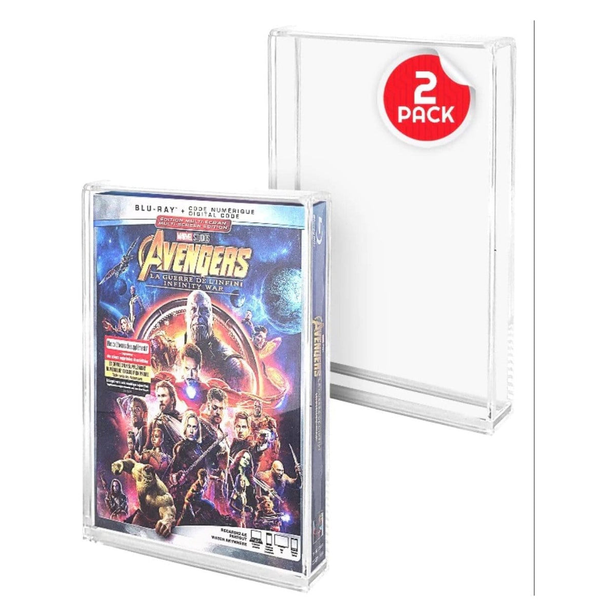 Immagine del prodotto Confezione da 2 custodie in acrilico per PS3/PS4/Blu-ray/Xbox One