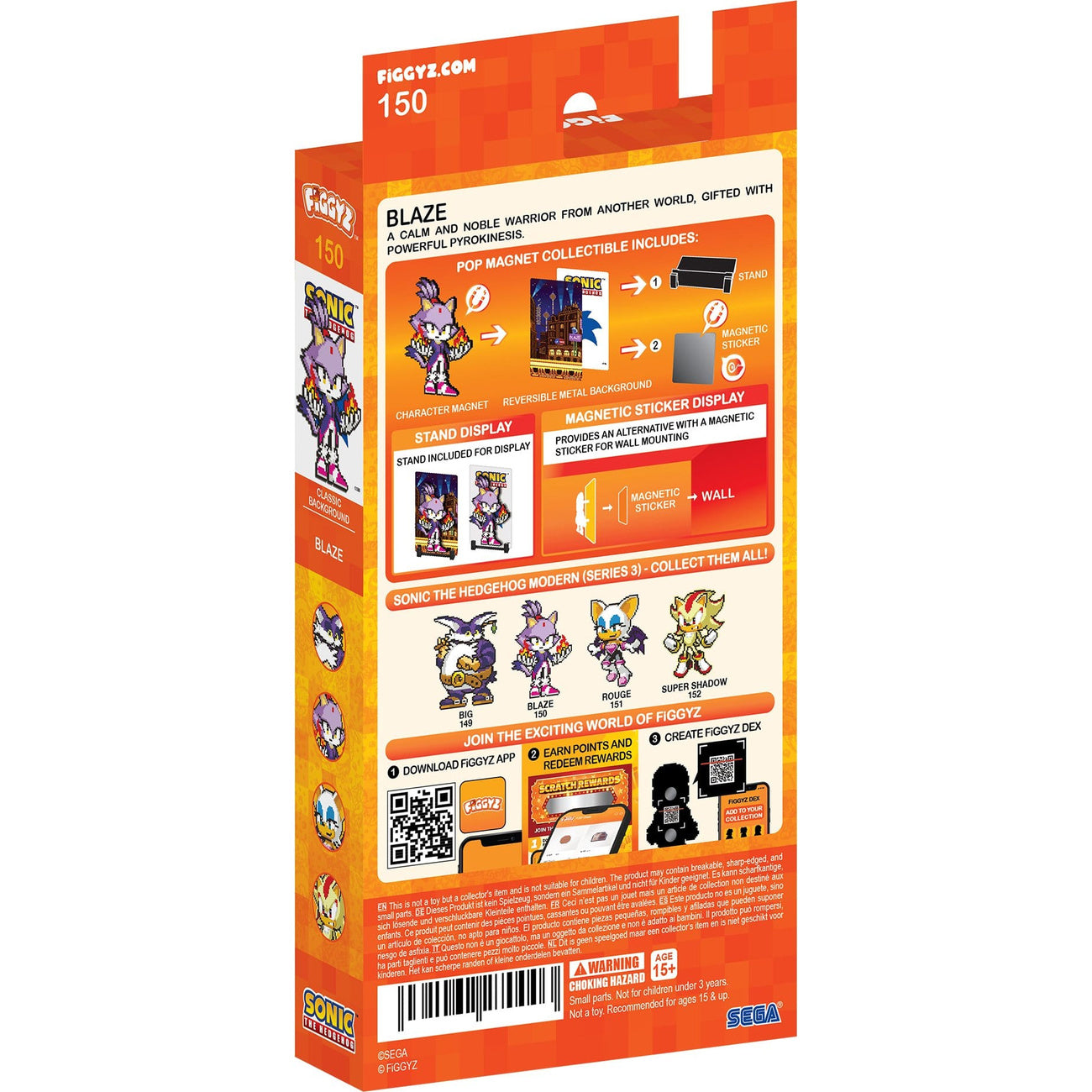 Immagine del prodotto Sonic the Hedgehog (Modern) FiGGYZ Statuetta magnetica da collezione Blaze