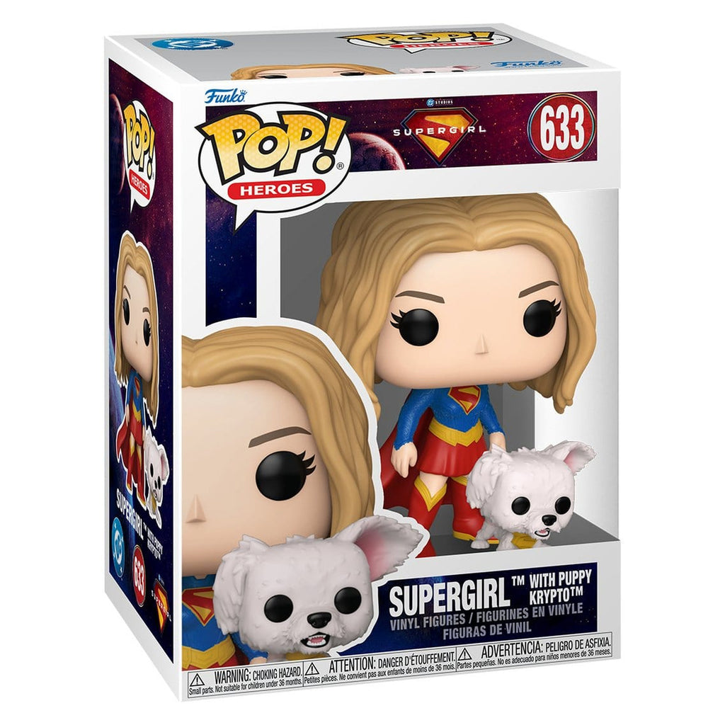 Immagine del prodotto Figura in Vinile POP! Heroes Supergirl (2026) con Krypto