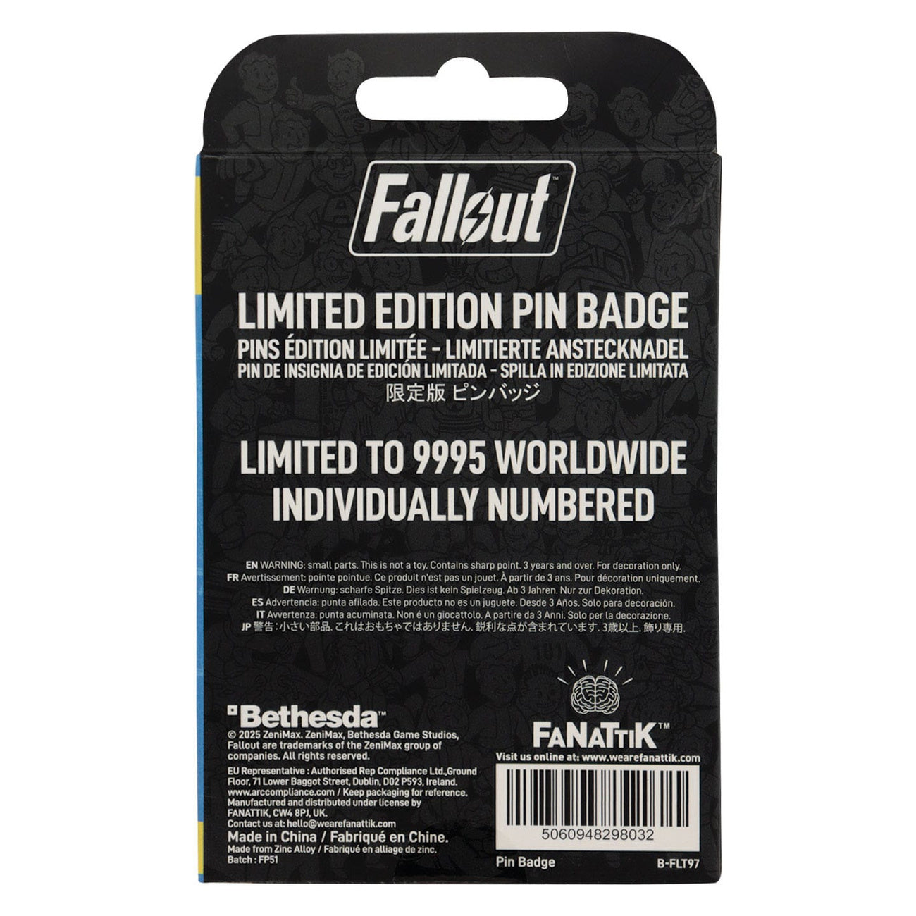 Immagine del prodotto Spilla Fallout Charisma Boy Edizione Limitata