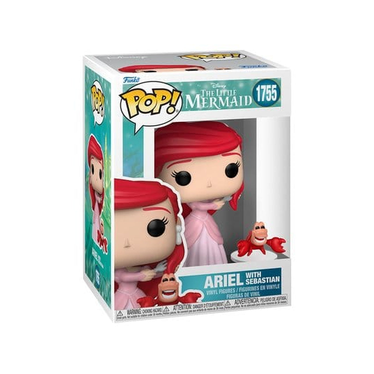 Immagine del prodotto La Sirenetta figura POP! in vinile S3 – Ariel con Sebastian