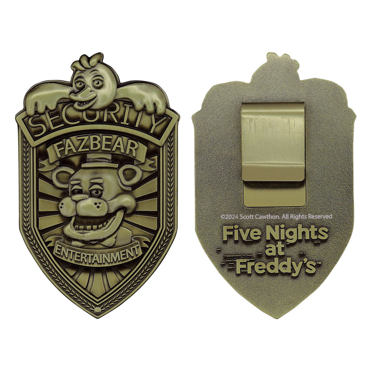 Immagine del prodotto Replica badge di sicurezza Five Nights at Freddy's Antique Brass