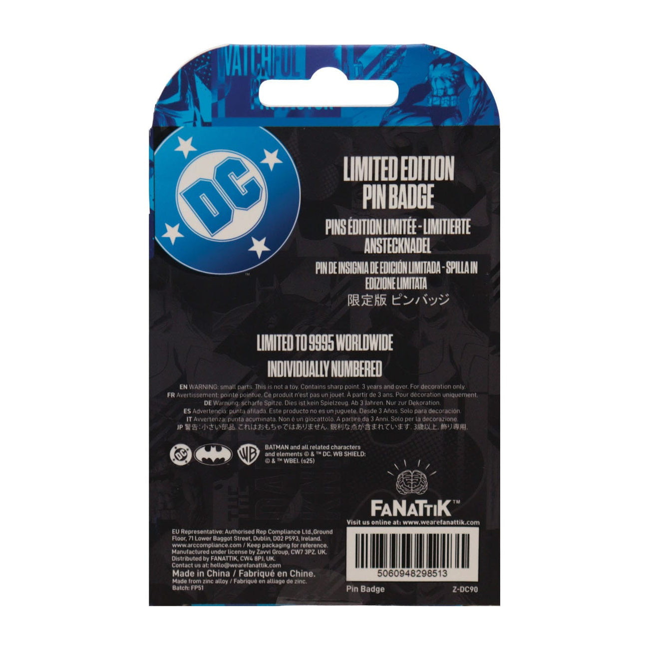 Immagine del prodotto Spilla DC Comics Batman Gotham City Guardian Limited