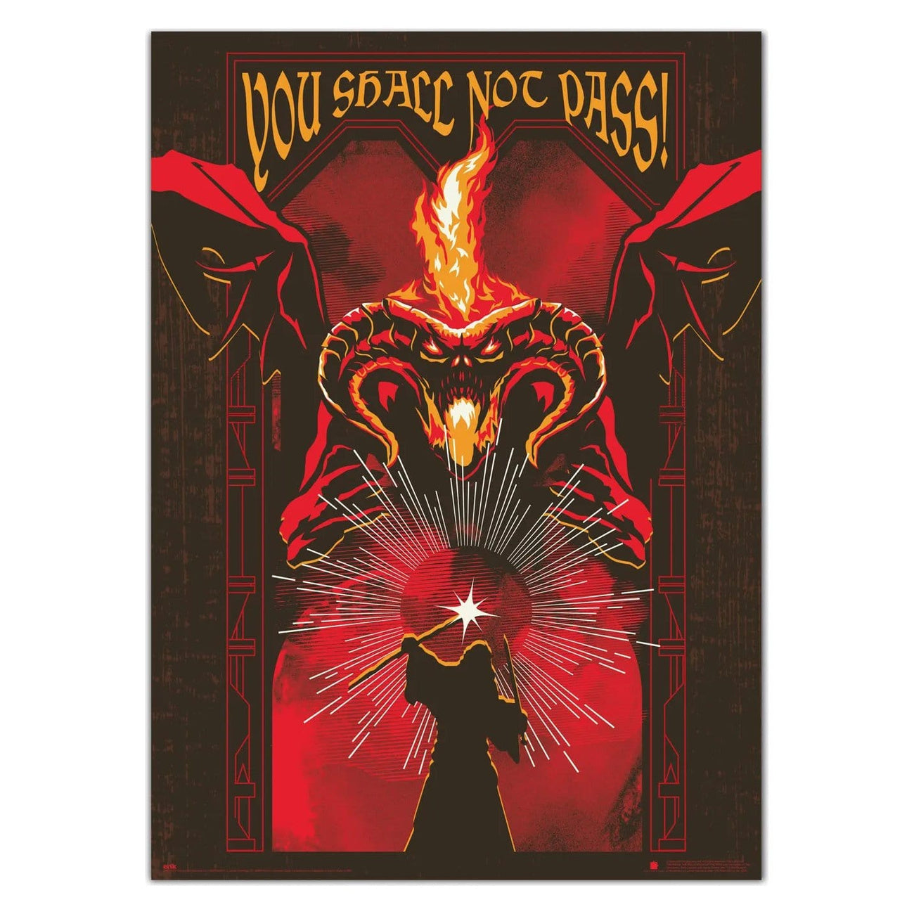Immagine del prodotto Poster fosforescente Balrog de Il Signore degli Anelli 50 x 70 cm