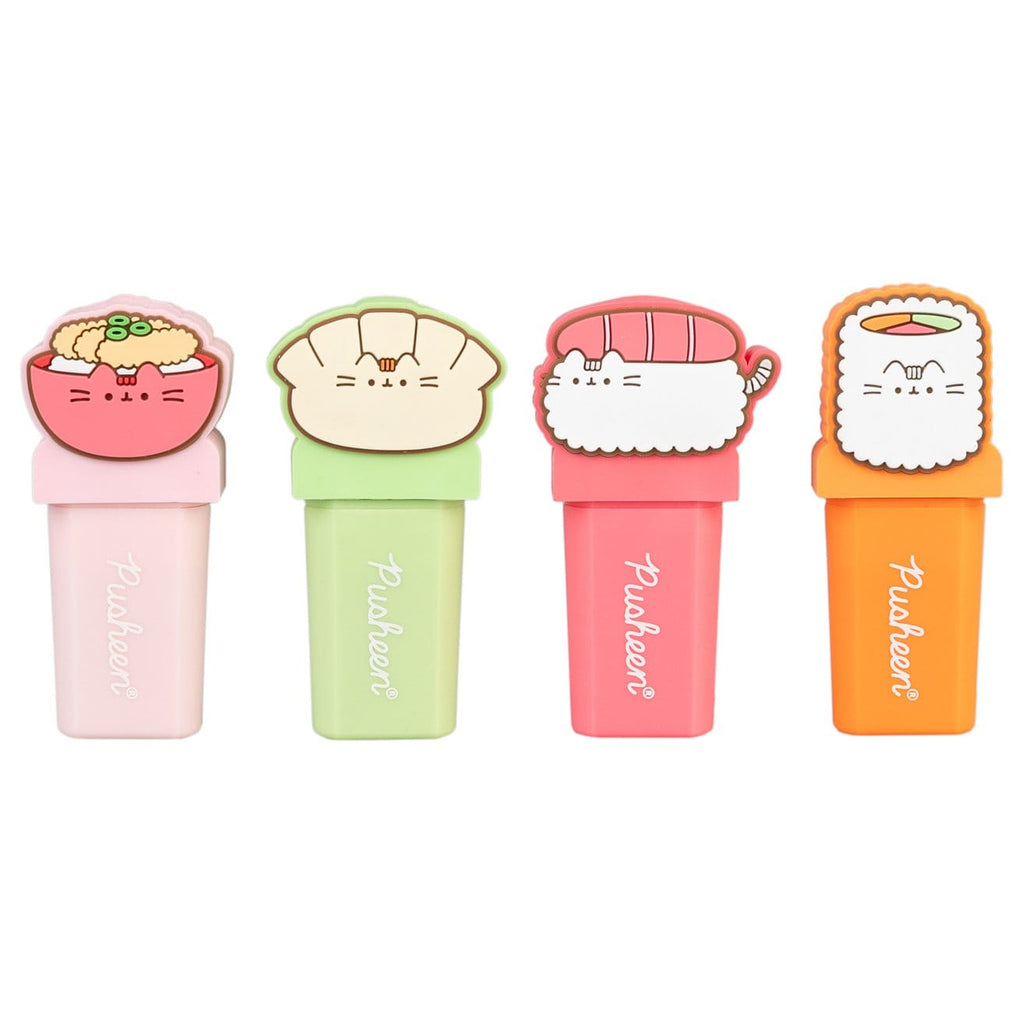 Immagine del prodotto Pusheen - Set da 4 evidenziatori Sushi Roll con topper