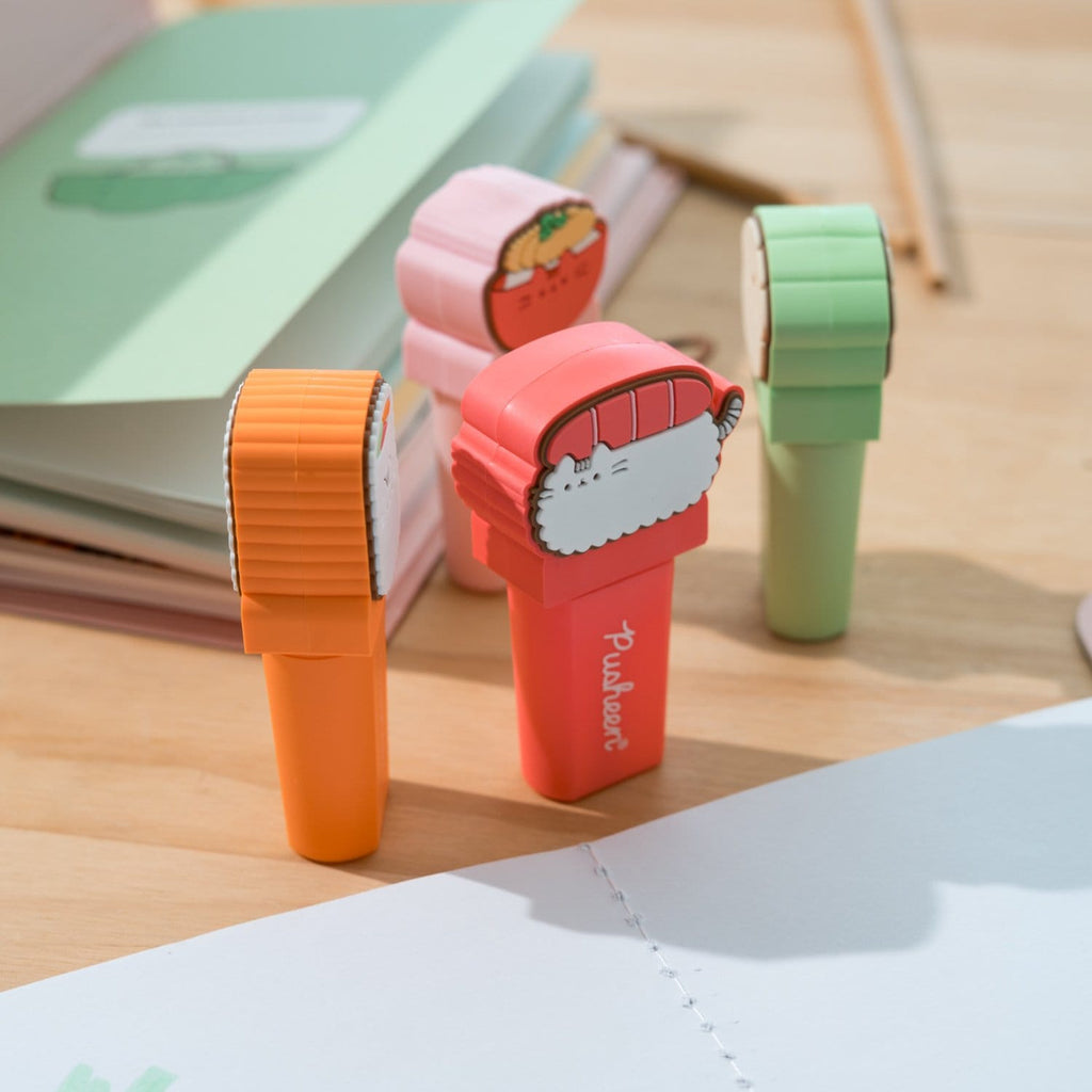 Immagine del prodotto Pusheen - Set da 4 evidenziatori Sushi Roll con topper