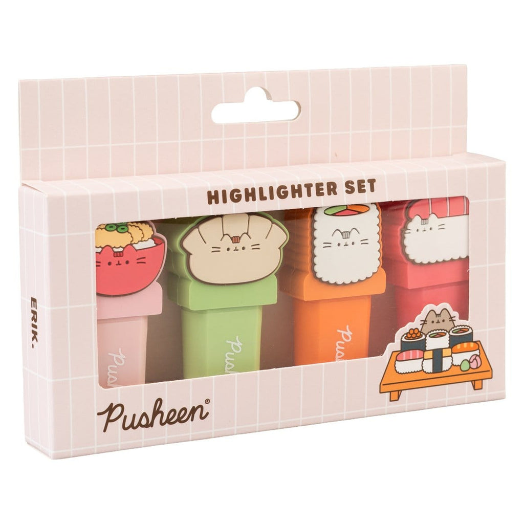 Immagine del prodotto Pusheen - Set da 4 evidenziatori Sushi Roll con topper
