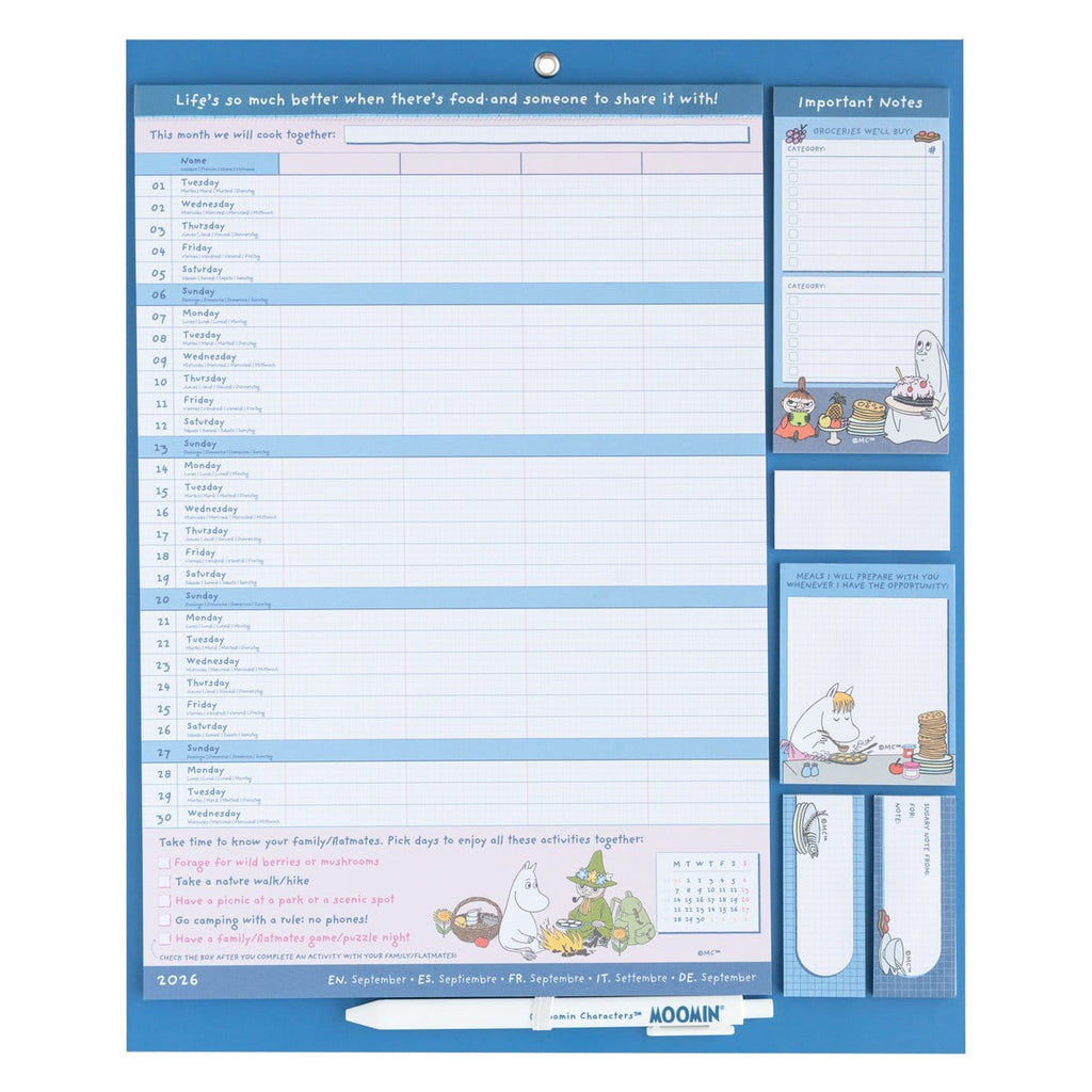 Immagine del prodotto Planner magnetico Moomin 2026/27 30 x 35 cm
