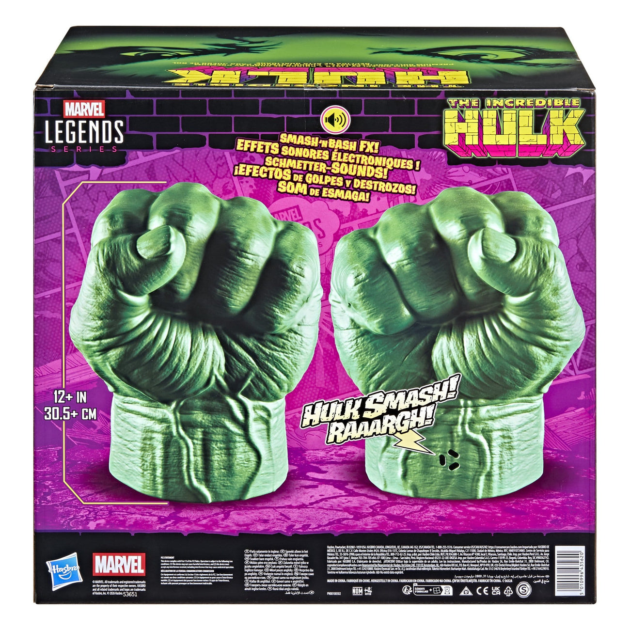 Immagine del prodotto The Incredible Hulk Marvel Legends Pugni Premium da Roleplay