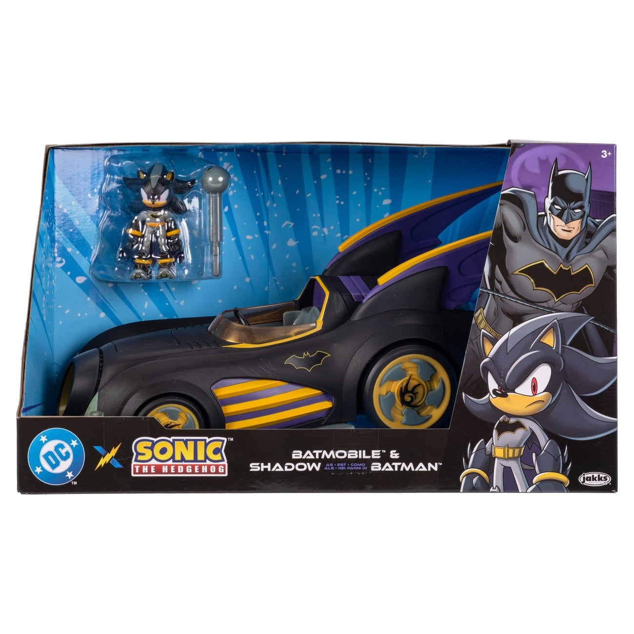 Immagine del prodotto DC x Sonic - The Hedgehog Action figure di Shadow con veicolo