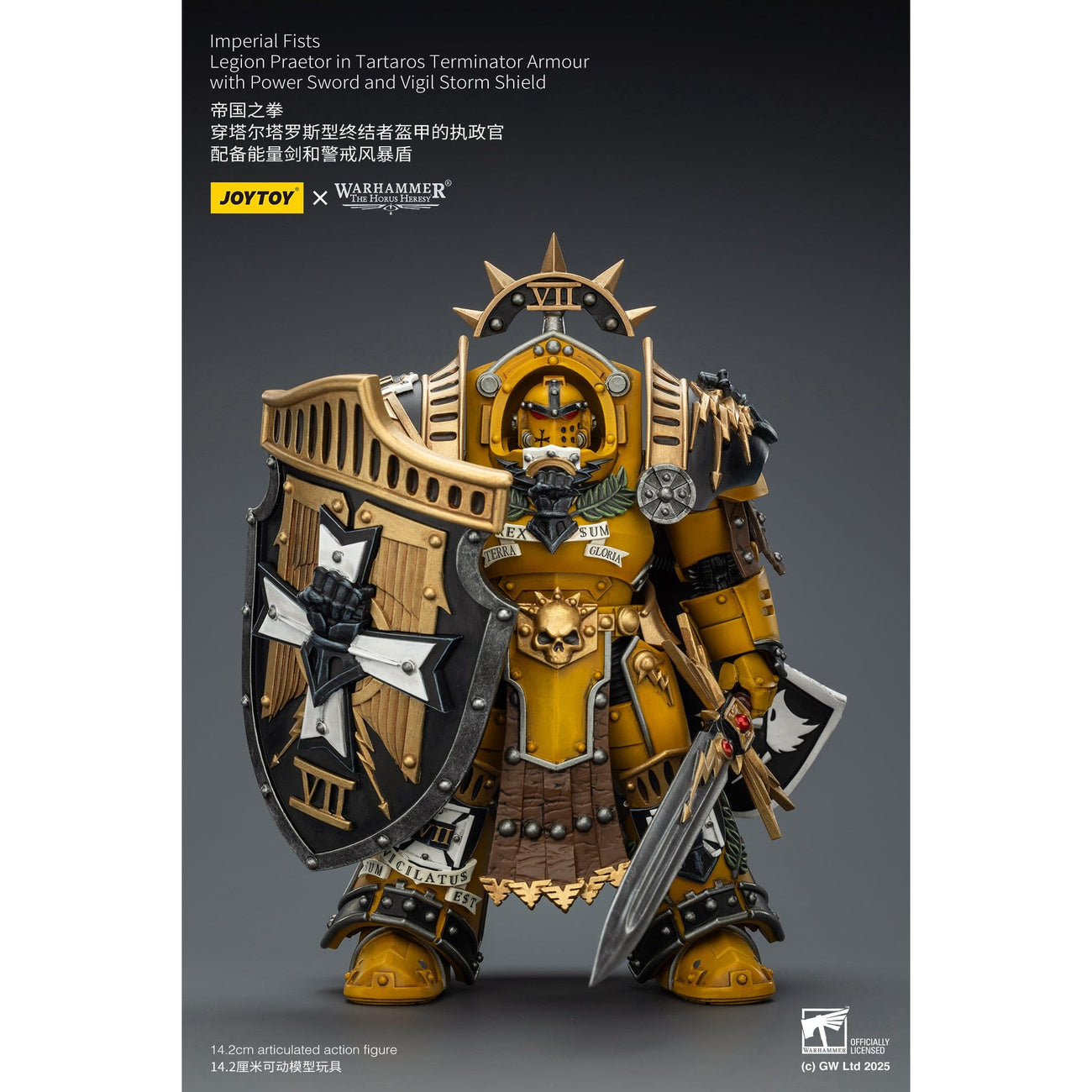 Immagine del prodotto Action figure Warhammer Imperial Fists Legion Praetor in armatura Terminator Tartaros