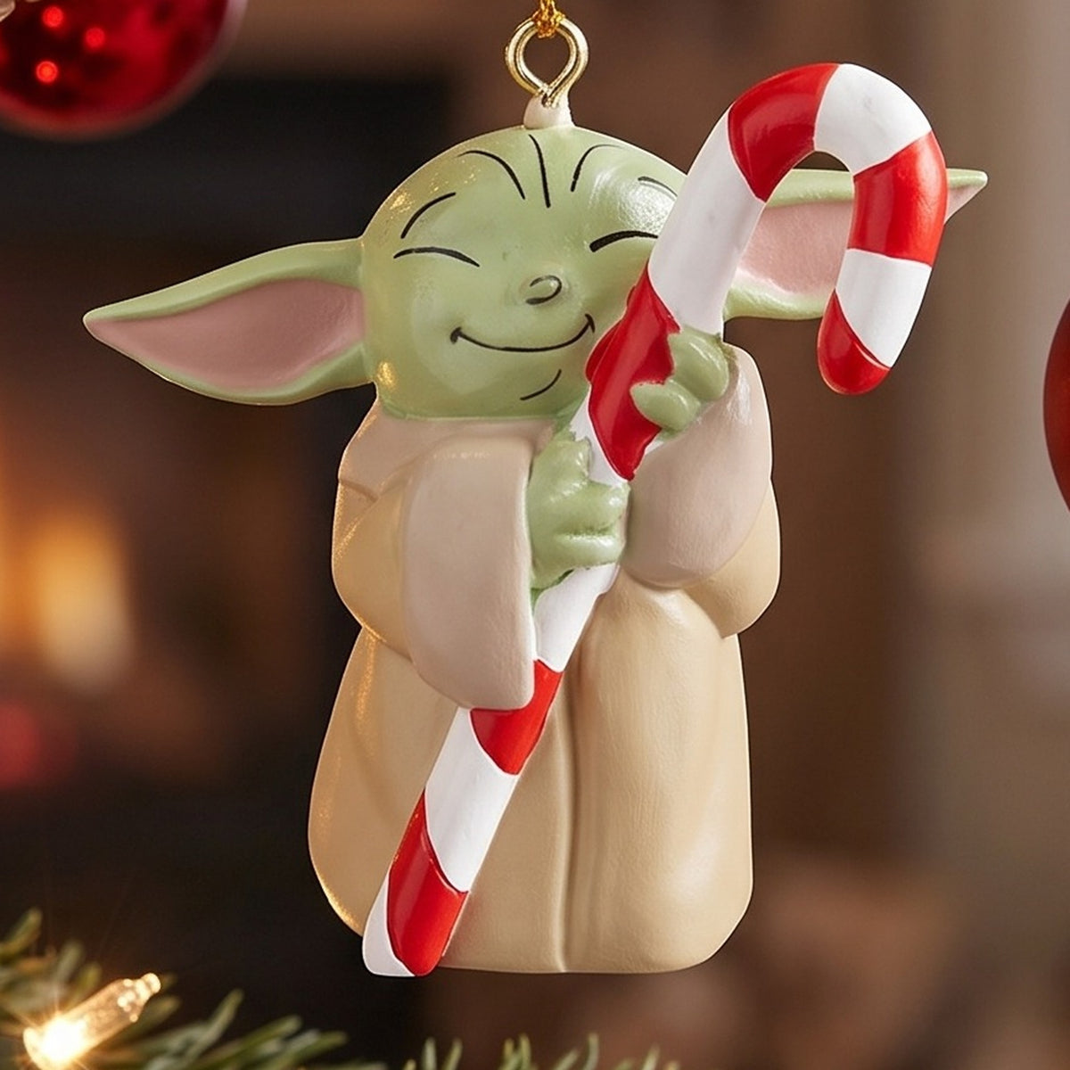 Product image Grogu Candy Cane Christmas Tree Ornament - Star Wars The Mandalorian