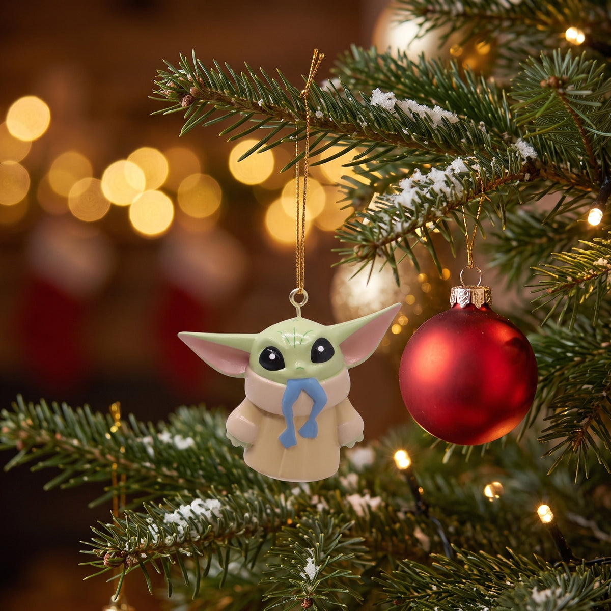 Product image Grogu Eating Christmas Tree Ornament - Star Wars The Mandalorian