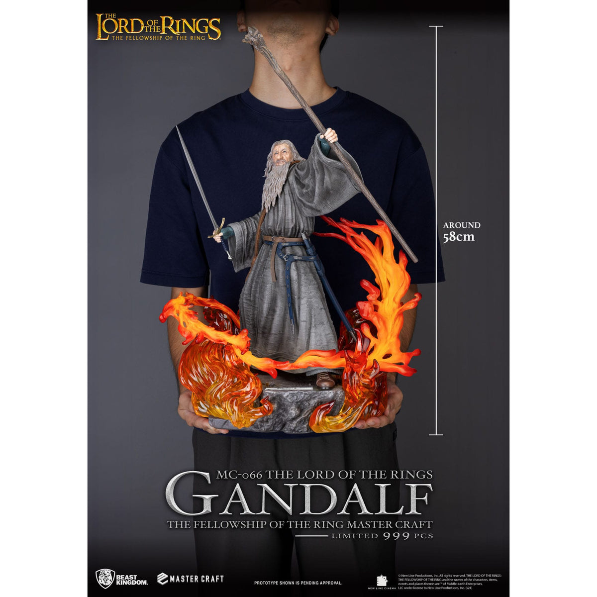 Immagine del prodotto Il Signore degli Anelli - Statua Master Craft Gandalf 58 cm
