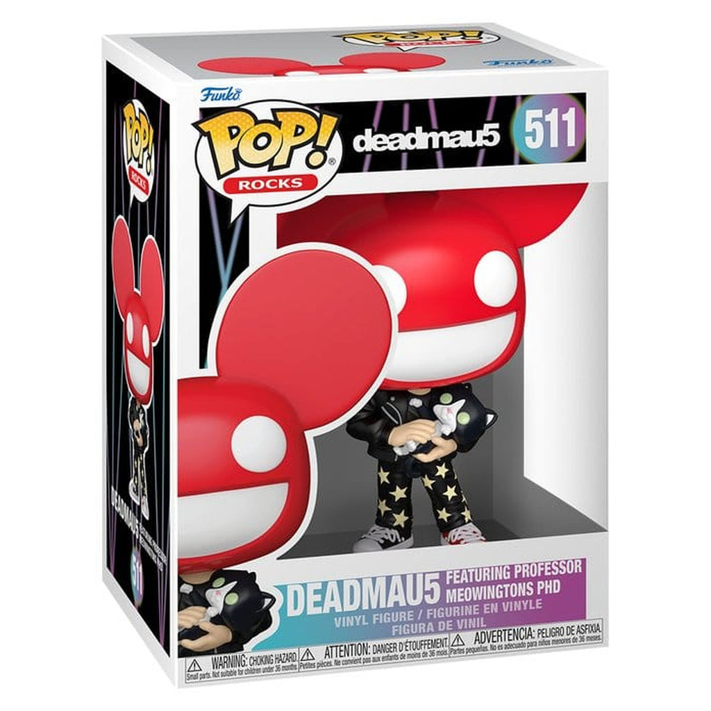 Immagine del prodotto Figura in vinile POP! Rocks Deadmau5 con gatto 9 cm