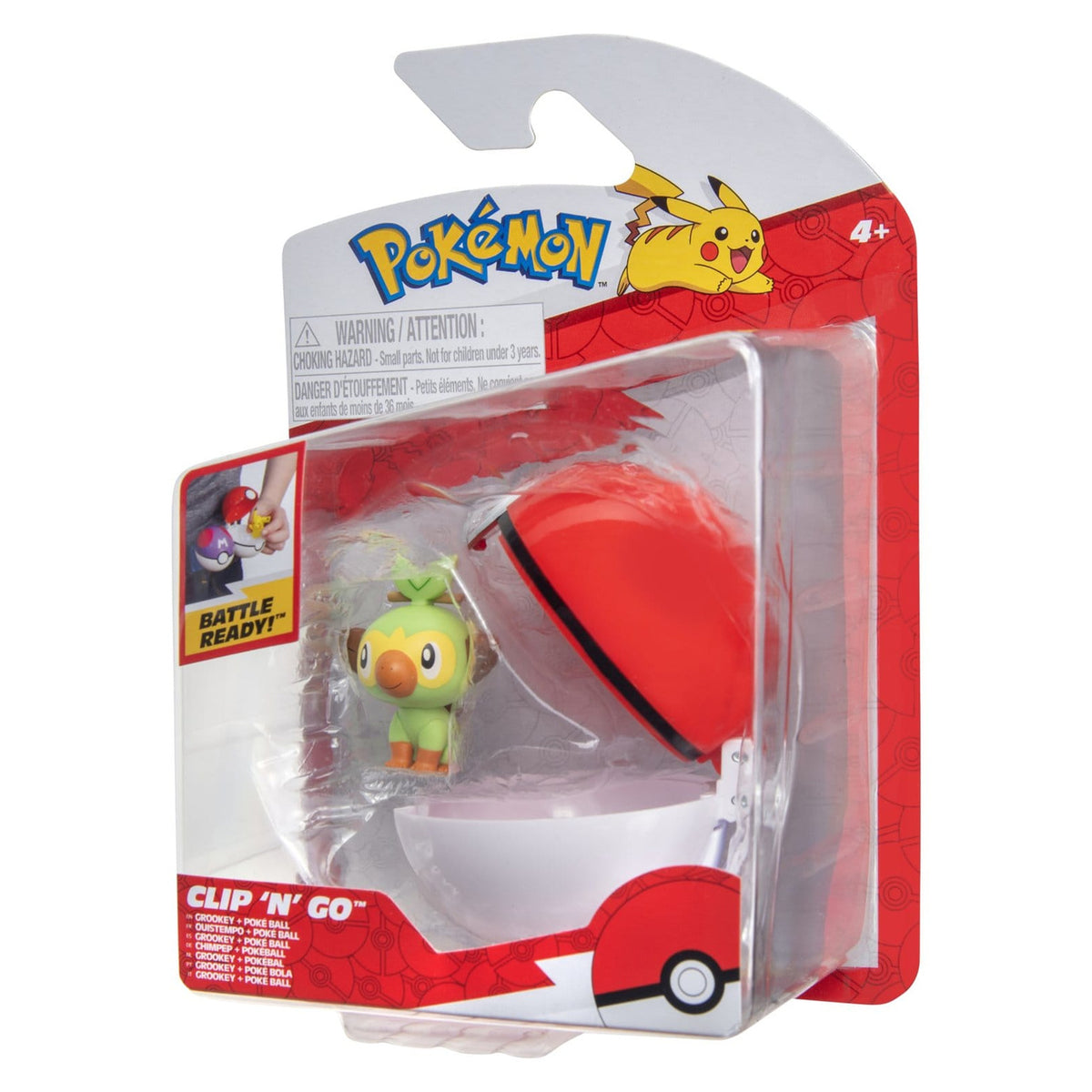Produktbild Pokémon Clip 'n' Go Actionfigur Wave 21 Chimpep & Pokéball