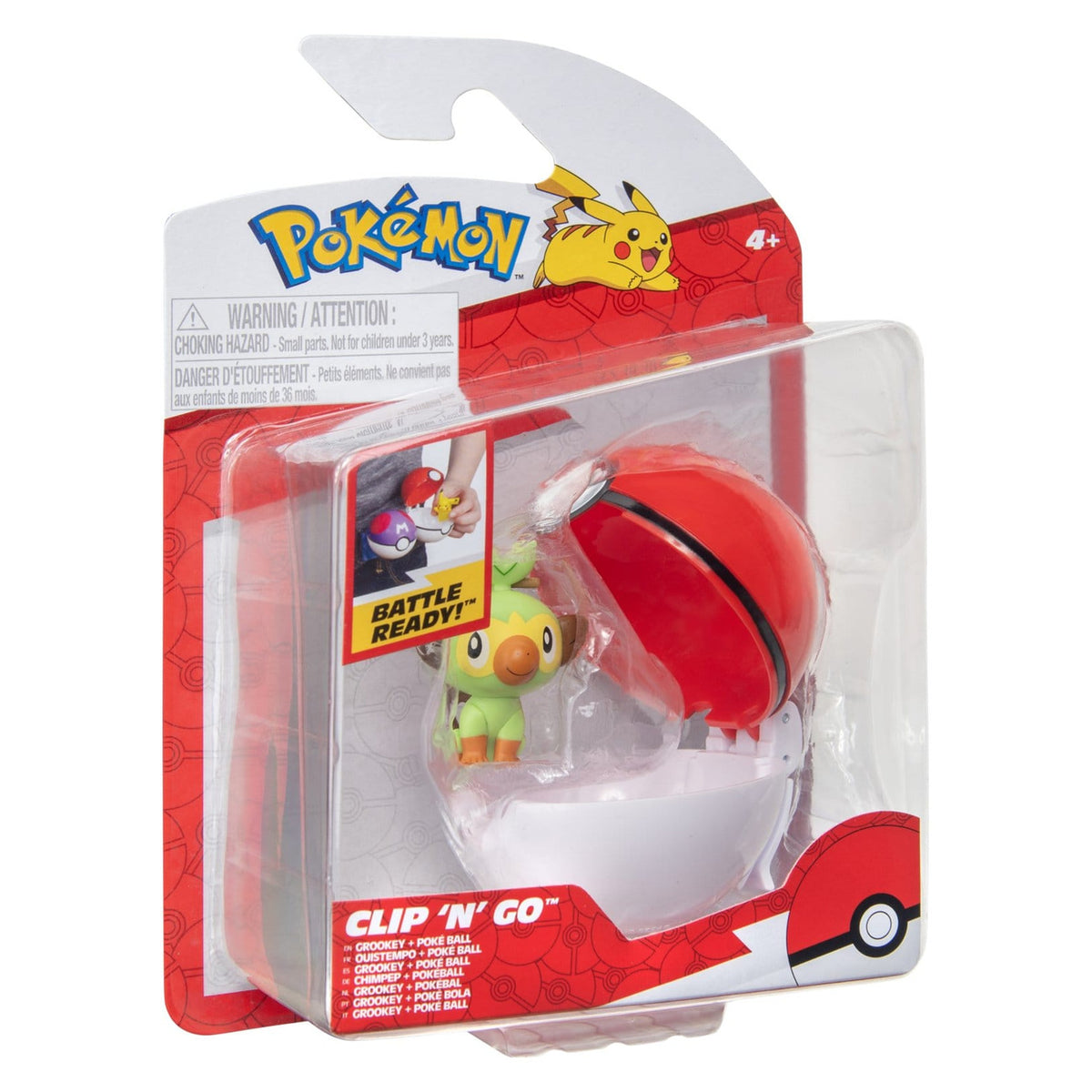 Produktbild Pokémon Clip 'n' Go Actionfigur Wave 21 Chimpep & Pokéball