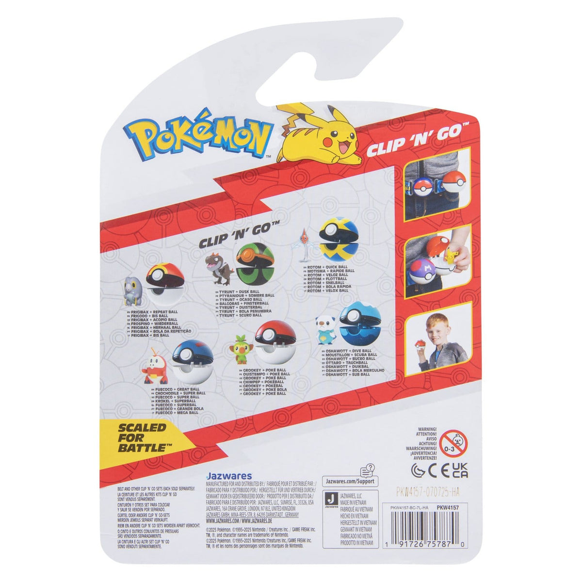 Produktbild Pokémon Clip 'n' Go Actionfigur Wave 21 Chimpep & Pokéball