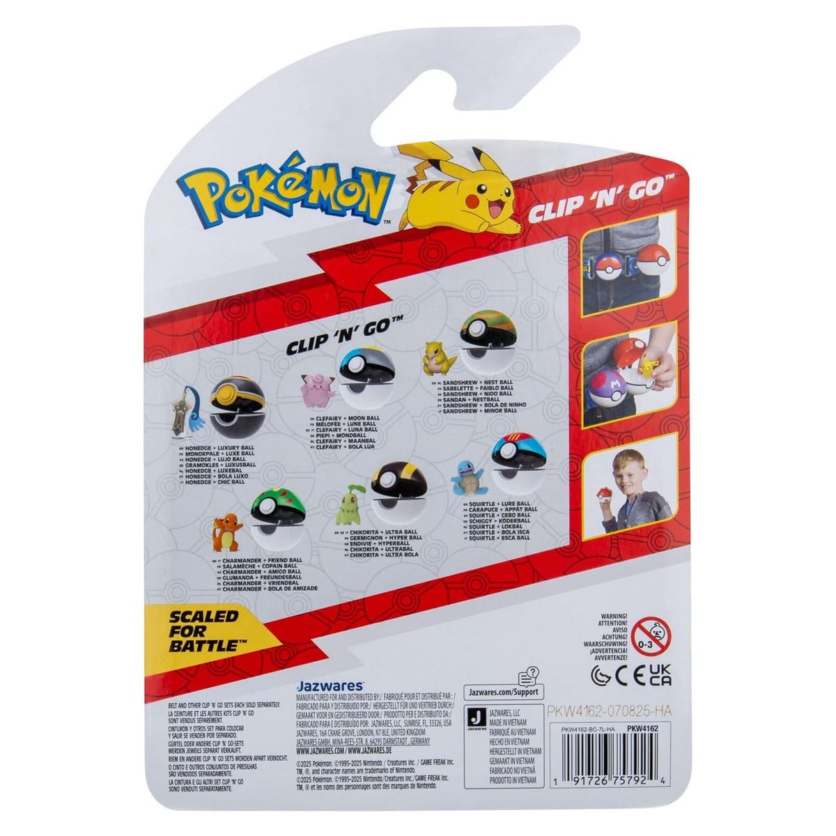 Produktbild Pokémon Clip 'n' Go Actionfigur Glumanda & Freundesball