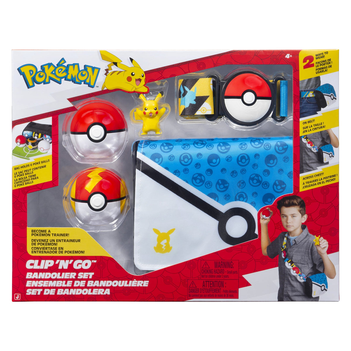Produktbild Pokémon Clip 'n' Go Patronengurt-Set Pikachu
