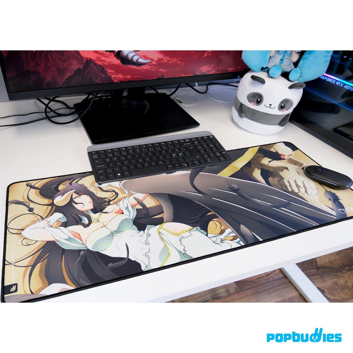 Produktbild Overlord Mousepad Albedo & Ainz XXL