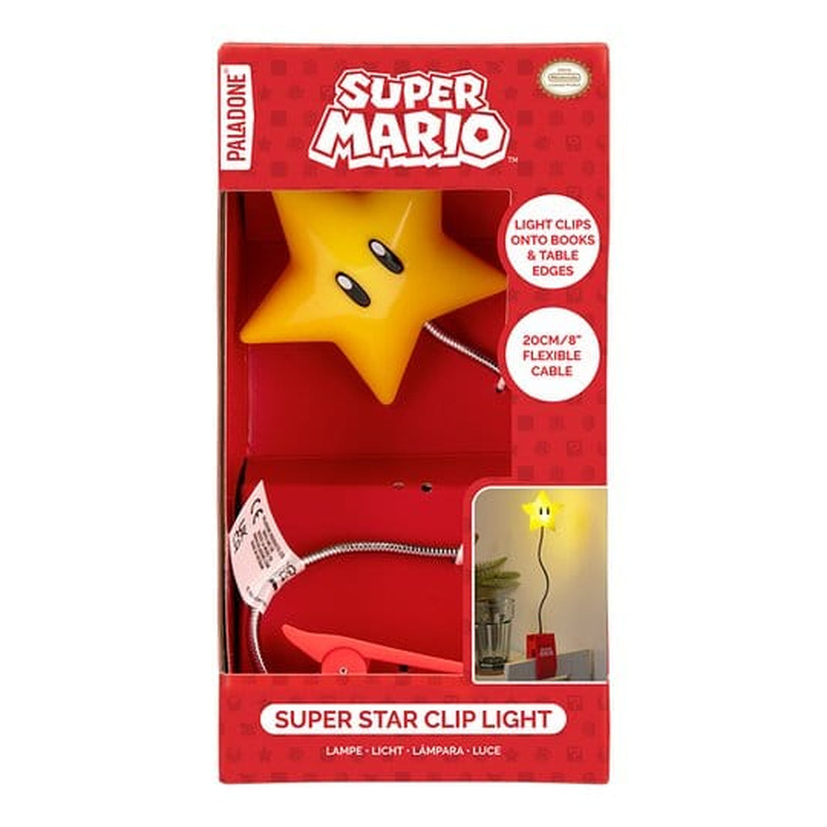Produktbild Super Mario Leuchte Super Star Clip 33 cm
