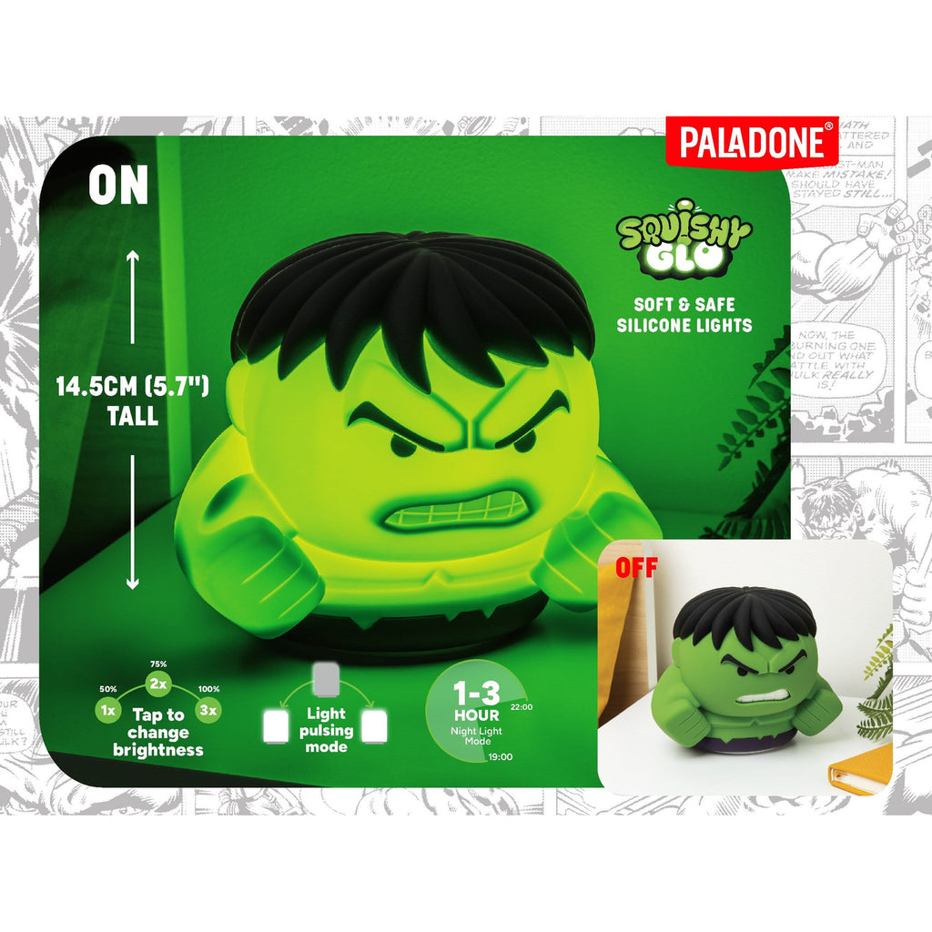 Produktbild Marvel Universe SquishyGlo Silikon-Leuchte Hulk