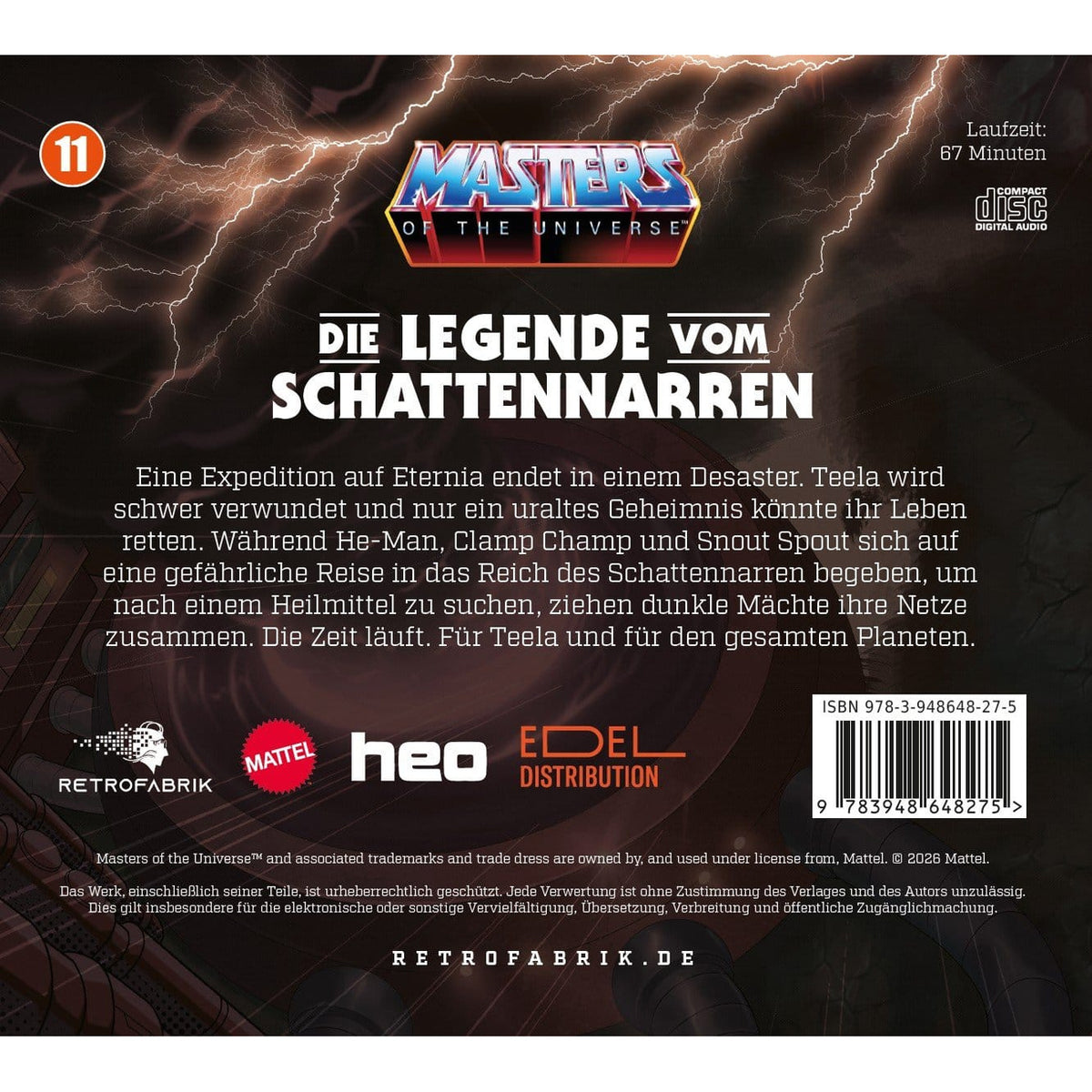 Produktbild Masters of the Universe Hörspiel-CD Folge 11: Die Legende