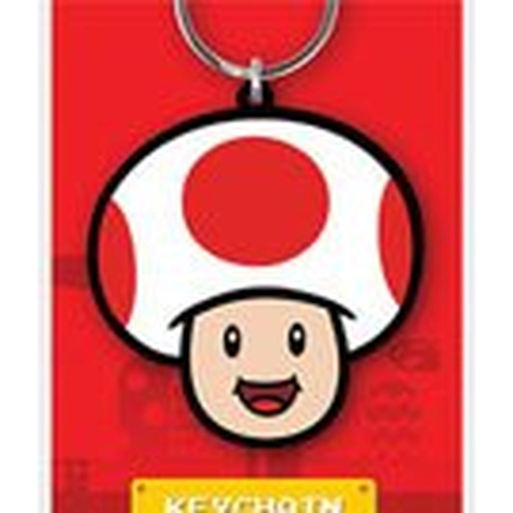 Produktbild Super Mario Gummi-Schlüsselanhänger Toad 6 cm