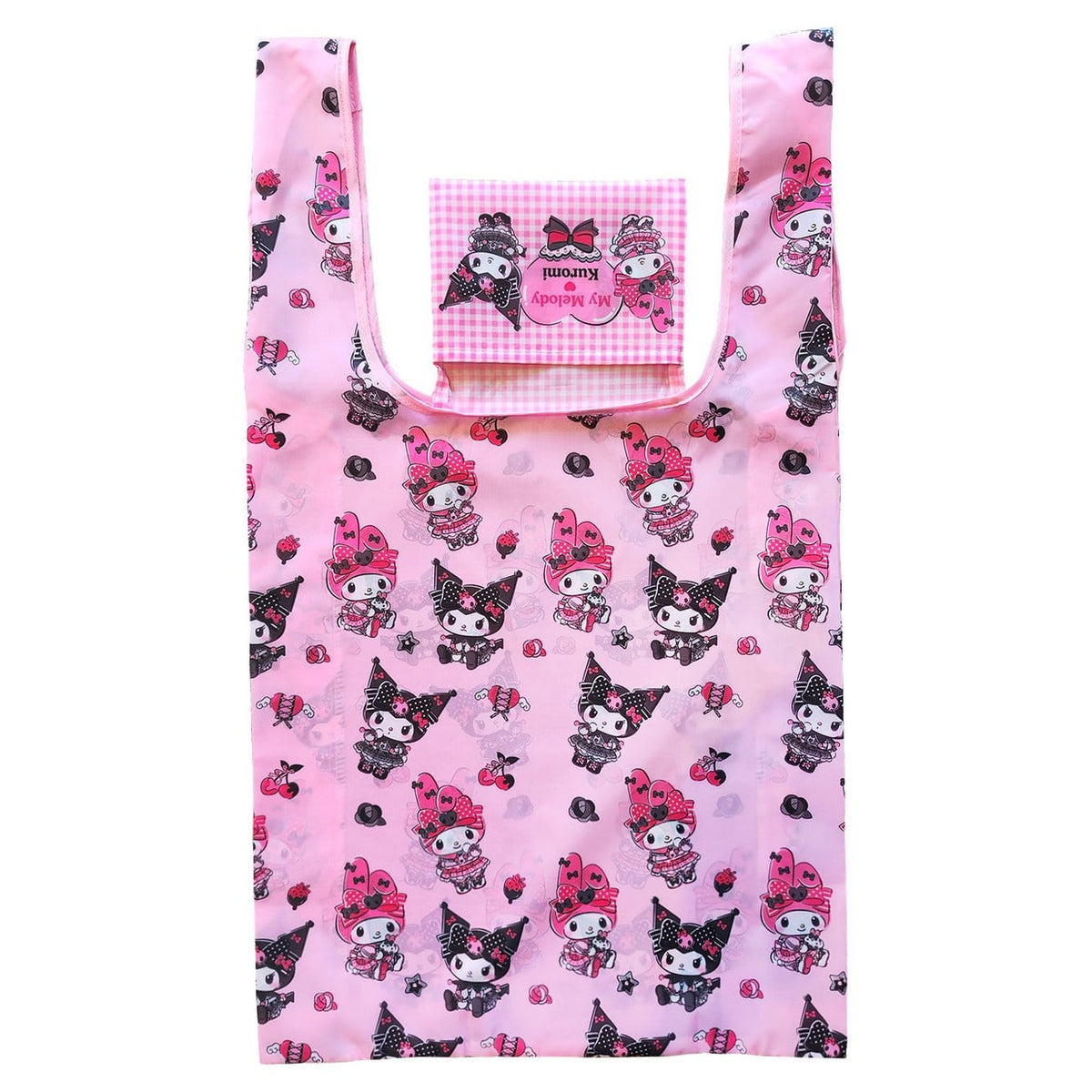 Produktbild Sanrio Pink Black Party Series Tragetasche Kuromi & My