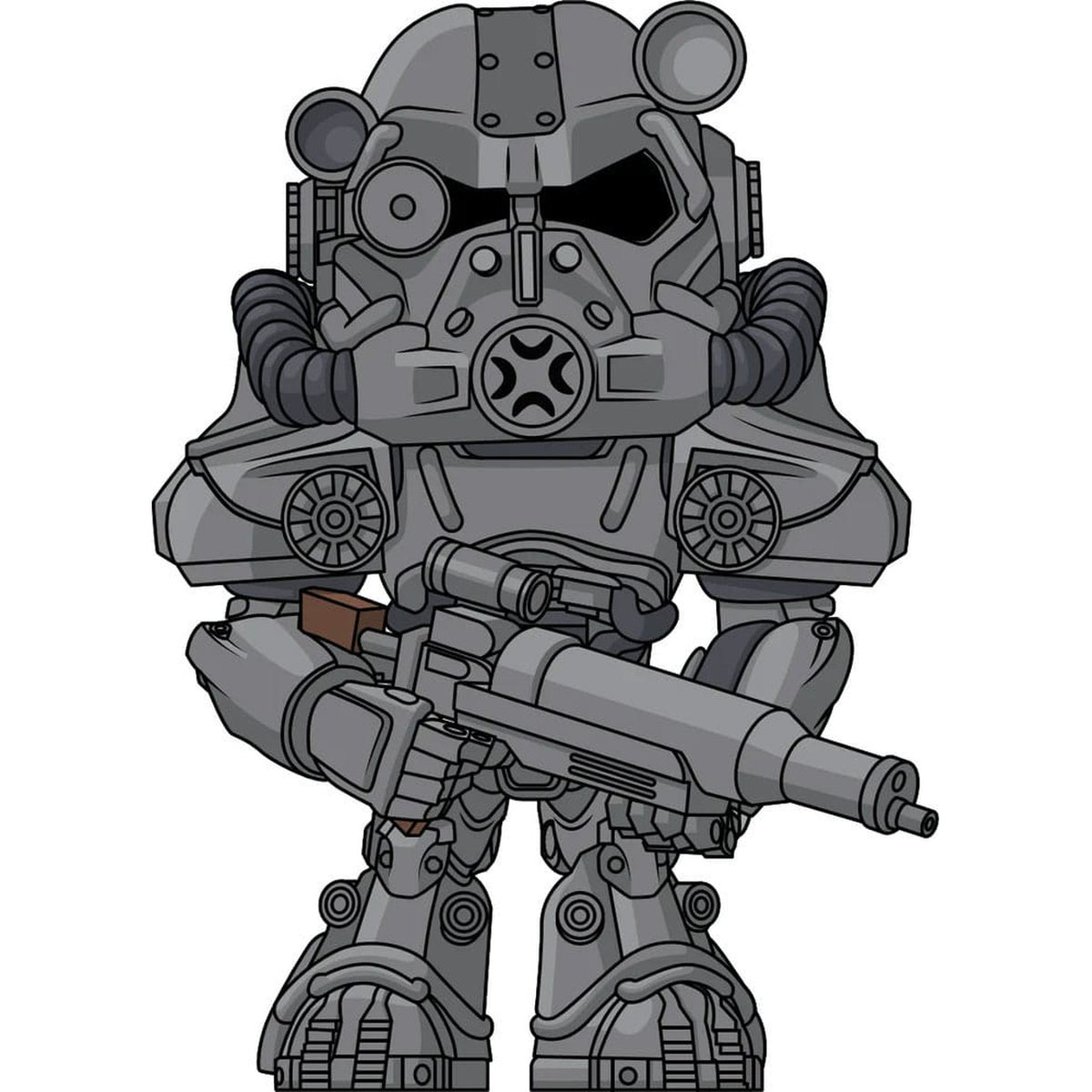 Produktbild Fallout Vinyl Figur T-60 Power Armor 11 cm