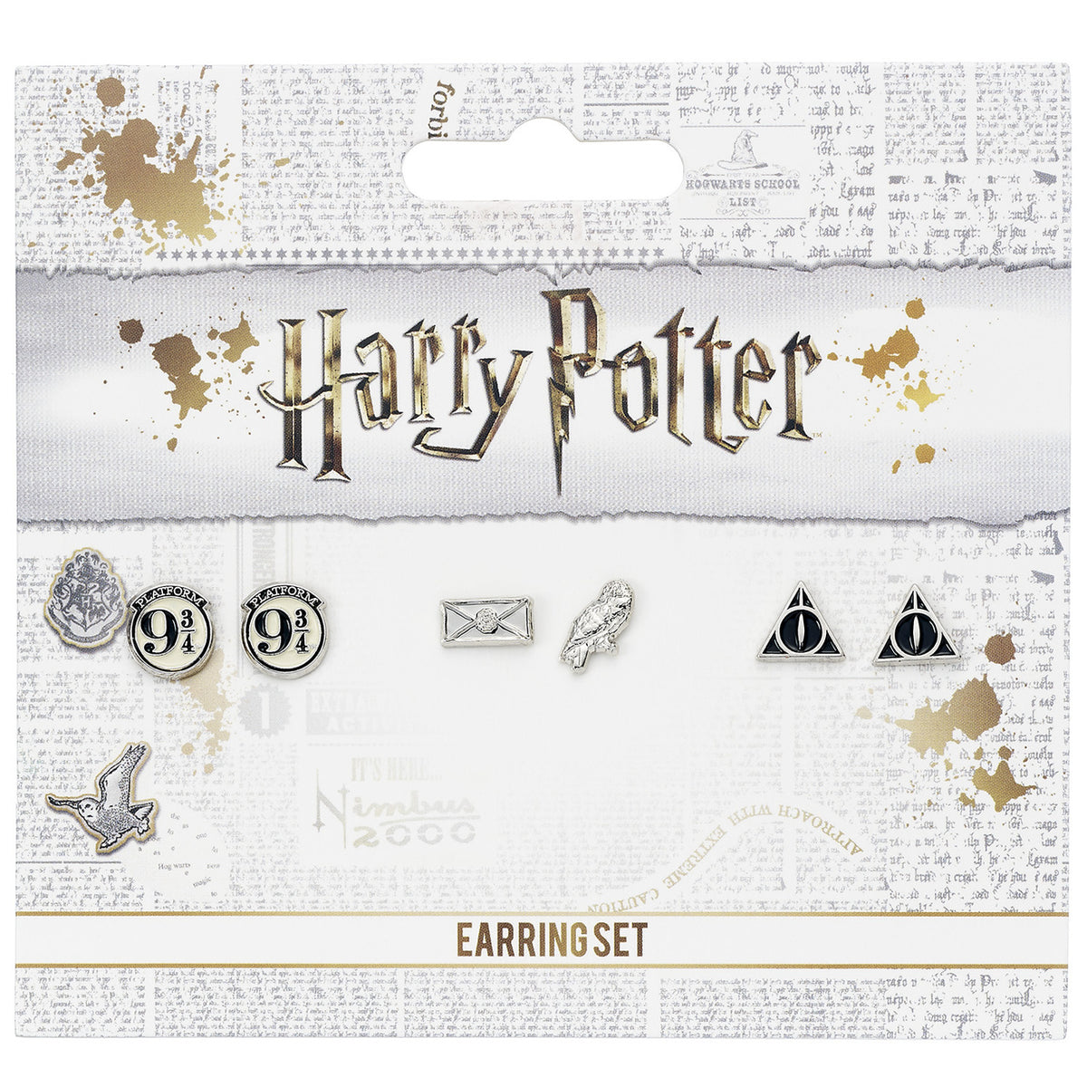 Immagine del prodotto Harry Potter - Set di 3 paia di orecchini a bottone