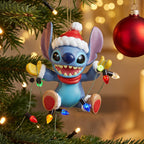Immagine del prodotto Decorazione per albero di Natale di Stitch con lucine - Lilo & Stitch